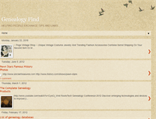 Tablet Screenshot of genealogfind.blogspot.com