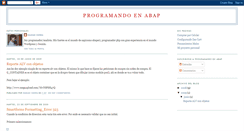 Desktop Screenshot of programandoabap.blogspot.com