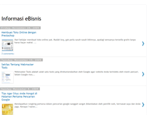 Tablet Screenshot of info-ebisnis.blogspot.com