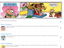 Tablet Screenshot of linguaportuguesaemquadrinhos.blogspot.com