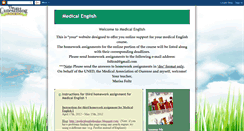 Desktop Screenshot of medicalenglishonline.blogspot.com