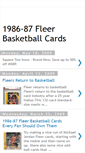 Mobile Screenshot of fleerbasketball86-87.blogspot.com