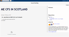 Desktop Screenshot of mecfsinscotland.blogspot.com