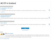 Tablet Screenshot of mecfsinscotland.blogspot.com