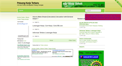 Desktop Screenshot of peluang-kerja-terbaru.blogspot.com