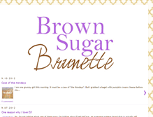 Tablet Screenshot of brownsugarbrunette.blogspot.com