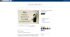 Desktop Screenshot of folhabranca.blogspot.com
