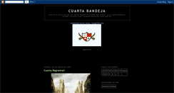 Desktop Screenshot of cuartabandeja.blogspot.com