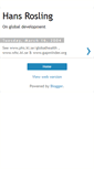 Mobile Screenshot of hansrosling.blogspot.com