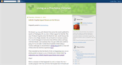 Desktop Screenshot of prochoicechristian1.blogspot.com