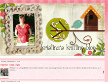 Tablet Screenshot of pckristinasknittingblog.blogspot.com