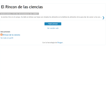 Tablet Screenshot of elrincondelasciencias.blogspot.com