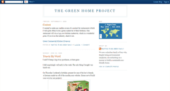 Desktop Screenshot of greenhomeproject.blogspot.com