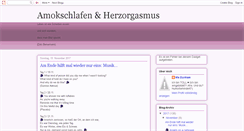 Desktop Screenshot of amokschlafen.blogspot.com