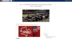 Desktop Screenshot of f1ce2010season.blogspot.com