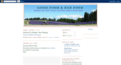 Desktop Screenshot of goodfoodandbadfood.blogspot.com