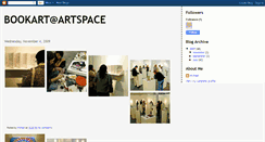 Desktop Screenshot of bookartatartspace.blogspot.com