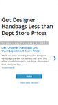 Mobile Screenshot of get-designer-handbags-less-dept-store.blogspot.com