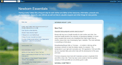 Desktop Screenshot of newbornessentials.blogspot.com