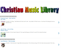 Tablet Screenshot of christian-music-library.blogspot.com