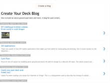 Tablet Screenshot of createyourdeck.blogspot.com