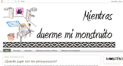 Desktop Screenshot of mientrasduermemimonstruito.blogspot.com