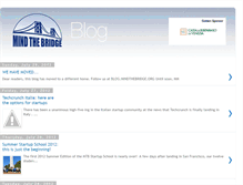 Tablet Screenshot of mindthebridge.blogspot.com