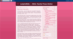 Desktop Screenshot of ladyisreal.blogspot.com