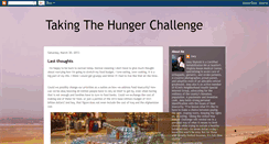 Desktop Screenshot of joey-takingthehungerchallenge.blogspot.com