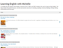 Tablet Screenshot of learningenglishwithmichelle.blogspot.com