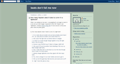 Desktop Screenshot of beatsdontfailmenow.blogspot.com