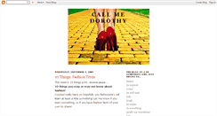 Desktop Screenshot of callmedorothy.blogspot.com