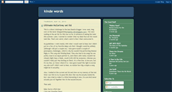 Desktop Screenshot of kindewords.blogspot.com