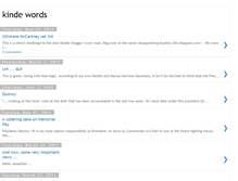 Tablet Screenshot of kindewords.blogspot.com