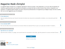 Tablet Screenshot of magazinemodedemploi.blogspot.com