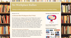 Desktop Screenshot of noworkplacebullies.blogspot.com