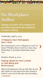 Mobile Screenshot of noworkplacebullies.blogspot.com