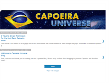 Tablet Screenshot of capoeira-universe.blogspot.com