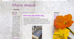 Desktop Screenshot of marieskapar.blogspot.com