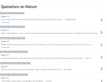 Tablet Screenshot of naturequotations.blogspot.com