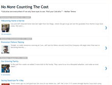 Tablet Screenshot of nomorecountingthecost.blogspot.com