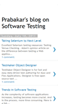 Mobile Screenshot of prabakarsblogonsoftwaretesting.blogspot.com