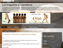 Tablet Screenshot of luxcosmeticos.blogspot.com