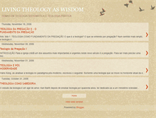 Tablet Screenshot of livingtheologyaswisdom.blogspot.com