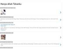 Tablet Screenshot of hanyaallahtuhanku.blogspot.com