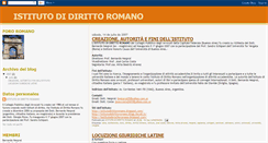 Desktop Screenshot of istitutodirittoromano.blogspot.com