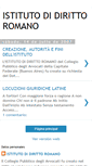 Mobile Screenshot of istitutodirittoromano.blogspot.com