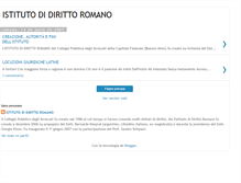 Tablet Screenshot of istitutodirittoromano.blogspot.com