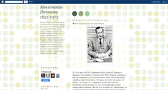 Desktop Screenshot of movimientoperonistasb.blogspot.com