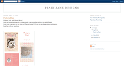 Desktop Screenshot of plainjanedesigns.blogspot.com